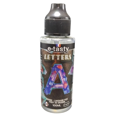E Tasty Letter A 100 ml – Cerise- Limonade Fizz- Fruit du Dragon | Click & Collect Foix (Ariège)