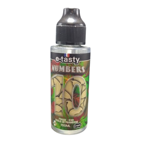 🍓 E-Tasty Numbers 10 Fraise, Kiwi & Coulis de Framboise 100 ml – Foix (Ariège) | Livraison France